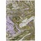 Homeroots 3' X 5' Olive Green Purple And Beige Abstract Washable Indoor Outdoor Area Rug 602647 - alternate 5