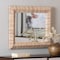 Bali & Pari Adino Bohemian Woven Natural Grasscloth Square Accent Mirror 255-14039-ZORO - alternate 4