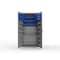 Strong Hold 14 GA Bin Cabinet with 2 Shelves, 4 Drawers - 36 In W. x 72 In. H x 24 In. D - 30 Blue Bins 36-BBS-242-4DB-30B-12DP-NL-L - alternate 1