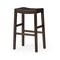 Homeroots 31" Brown Faux Leather and Solid Wood Backless Bar Height Bar Chair 632397 - alternate 6