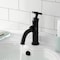 Kingston Brass One-Handle Single-Hole Bathroom Faucet with Push Pop-Up Drain, Matte Black KS2820CG - alternate 3