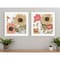 Homeroots Set Of Two Earth to Petals 2 White Framed Print Wall Art, 2PK 408076 - alternate 4