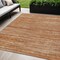 Homeroots 5' X 8' Copper And Rust Abstract Washable Indoor Outdoor Area Rug 613086 - alternate 1