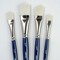Silver Brush Bristlon Short Handle Angle Brushes, 4-Piece Set BR-1957 - alternate 4