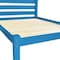 Homeroots Caribbean Blue Solid Wood Full Bed Frame 546749 - alternate 7