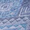 Homeroots 8' Navy Blue Charcoal And Gray Round Southwestern Washable Indoor Outdoor Area Rug 603553 - alternate 4