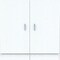 Homeroots 47" White Melamine Mirrored Four Drawer Combo Dresser 249837 - alternate 4