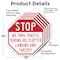 Signmission Stop No Thru Traffic During Helicop, 10 inch X 10 inch, Aluminum Metal Signs, 5PK OC-A-5Pack-10-210 - alternate 4
