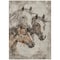 Homeroots 9' X 12' Beige And Gray Horse Washable Indoor Outdoor Area Rug 618671 - alternate 3