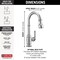 Delta Broderick Single Handle Pull-Down Bar/Prep Faucet 9990-DST - alternate 3
