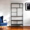 Homeroots 72" Black Metal Six Tier Etagere Bookcase 527588 - alternate 1