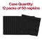 Smarty Had A Party Durable Black Velvet Paper Beverage/Cocktail Napkins, 600PK 139194154-CASE - alternate 6