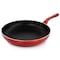 Better Chef 12in Silver Metallic Non Stick Gourmet Fry Pan in Red F1205R - alternate 7