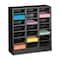 Tennsco Literature Sorter 21 Compartments, 30-5/8"W x 11-1/2"D Black 4075BK - alternate 1