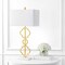 Jonathan Y Selina 32" Iron Ogee Trellis Modern LED Table Lamp, Gold Painting JYL3072A - alternate 7