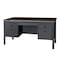 Regency Mesa Steel Double Pedestal Teacher's Office Desk with Center Drawer 60in x 30in, Neo Walnut 66266DPCDNW - alternate 1
