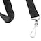 Sicurix Recycled PET Lanyard, Flat Style, J Hook, Black, 12PK 69514 - alternate 5