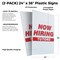 Signmission Tutors, Plastic Signs Only 24 Inch x 36 Inch, Corrugated Plastic, 2PK CSB-2436-2PACK-TUTORS - alternate 2