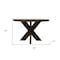 Homeroots 60" Brown Solid Wood Round Top Dining Table 606257 - alternate 5