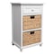 Happimess Malibu 26"H Rustic Handcrafted Water Hyacinth and Acacia Wood Accent Storage Nightstand w/Drawer an SHF2007W - alternate 1