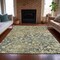 Homeroots 10' X 14' Olive Green And Gray Abstract Washable Indoor Outdoor Area Rug 631956 - alternate 9