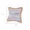 Homeroots Set of Two 20" Aqua Ivory And Natural Striped Cotton And Jute Throw Pillows with Texture, 2PK 588356 - alternate 4