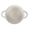 Gibson Elite Earlhart 2 Piece 6 Inch Ribbed Stoneware Soup Bowl Set with Handles in White 750123479M - alternate 7