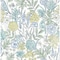 Chesapeake Goldfinch Aqua Birds and Blooms Wallpaper 4148-27413 - alternate 1