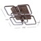 Jonathan Y Sebastian 17.5" Integrated LED Metal Flush Mount Ceiling Light, Coffee JYL7213A - alternate 6