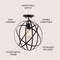 Jonathan Y Alba 13" Metal LED Flush Mount, Oil Rubbed Bronze JYL9514A - alternate 6