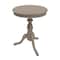 Homeroots 25" Taupe Gray Manufactured Wood Round End Table 493226 - alternate 1