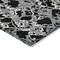 Homeroots 8' Black And Gray Round Abstract Washable Indoor Outdoor Area Rug 614127 - alternate 7