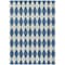 Homeroots 9' X 12' Navy Blue And Ivory Geometric Washable Indoor Outdoor Area Rug 577071 - alternate 8
