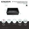 Kingston Brass 30" Fireclay Single Bowl Farmhouse Kitchen Sink with Bottom Grid and Strainer, Matte Black KGPF311910KBC - alternate 4