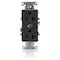 Leviton Duplex Outlet, Black 20A 125V 5352-E - alternate 1
