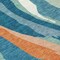 Homeroots 8' X 10' Teal Blue Copper And Ivory Abstract Washable Indoor Outdoor Area Rug 601011 - alternate 4