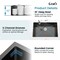 Wrightmaster 30 in. Undermount Single Bowl 20 Gauge Black Stainless Steel Kitchen Sink with Drain ZOR-BL04D301908 - alternate 6
