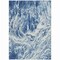 Homeroots 9' X 12' Navy Blue And Ivory Abstract Washable Indoor Outdoor Area Rug 614297 - alternate 5