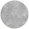 Homeroots 8' Gray And Silver Round Geometric Washable Indoor Outdoor Area Rug 588312 - alternate 4