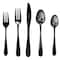 Gibson Home Stravidia 20 Piece Flatware set in Black Stainless Steel 137382.2 - alternate 4