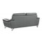Homeroots 69in Gray And Silver Faux Leather Love Seat 329500 - alternate 6