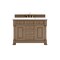 James Martin Vanities Brookfield 48 in. Single Vanity, Pecan, w/ 3 CM White Zeus Silestone  Top 547-V48-PCN-3WZ - alternate 1