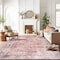 World Rug Gallery Vintage Bordered Machine Washable Non Slip Area Rug 9 ft x 12 ft Red 6027RED9X12 - alternate 4