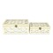 Homeroots Set of Two White Mirrored Glass And Solid Wood Box With Lid, 2PK 399683 - alternate 6