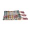 Homeroots 60" X 50" Blue and Pink Woven Cotton Striped Throw Blanket with Tassels 516622 - alternate 6