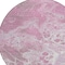 Homeroots 8' Pink And Ivory Round Abstract Washable Indoor Outdoor Area Rug 618312 - alternate 3