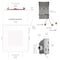 Nuwatt 6 Inch 2 Hour Square Fire Rated Recessed Lighting, Slim Wafer LED Lights 2700K-5000K, 1200LM, 12PK NW-P-SQDL-6-15W-5CT-FR-WH-12P - alternate 5
