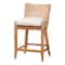 Bali & Pari Ridley Woven Seagrass Counter Stool, White Wash 265-14525-ZORO - alternate 1