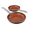 Gibson Home Copper Pan Cooking Excellence 10 Piece Nonstick Cookware Set in Copper 108436.1 - alternate 6