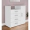 Homeroots 36" White Four Drawer Combo Dresser With Open Shelf 544044 - alternate 1